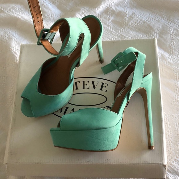 Steve Madden Cessily Mint Heels - Picture 3 of 8